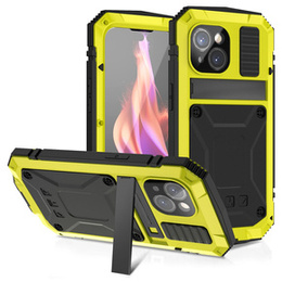 Tojás iPhone 15, R-JUST, páncélozott, sárga / fekete