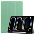 Tok Apple iPad Pro 13" 7 gen. 2024 (A2925, Smartcase tolltartóval, zöld