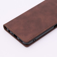 Telefontok a Oppo A78 5G, ERBORD Vintage, pénztárca patenttal, kávé