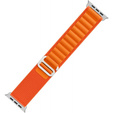 Pasek Nylonowy do Apple Watch 1/2/3/4/5/6/7/8/SE/ULTRA 42/44/45/49mm, Pomarańczowy