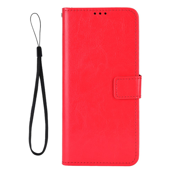 Pattintható tok a Samsung Galaxy A56, Crazy Horse Wallet, piros
