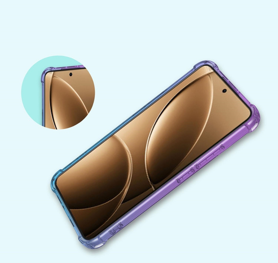 Tok Xiaomi Poco F7 Pro, Gradient Dropproof, Lila / kék