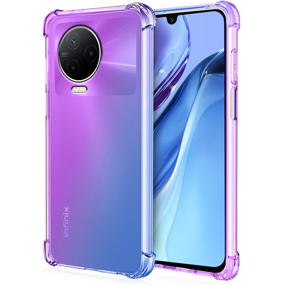Tok Infinix Note 12 2023, Gradient Dropproof, Lila / kék