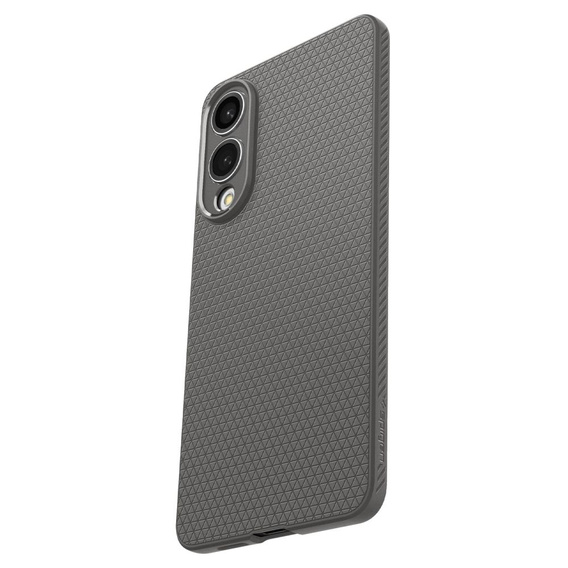 A Spigen tok Samsung Galaxy S25, Liquid Air, fekete + 9H edzett üveghez