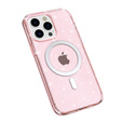 Telefontok a iPhone 14 Pro, Dropproof MagSafe Glitter, rózsaszín