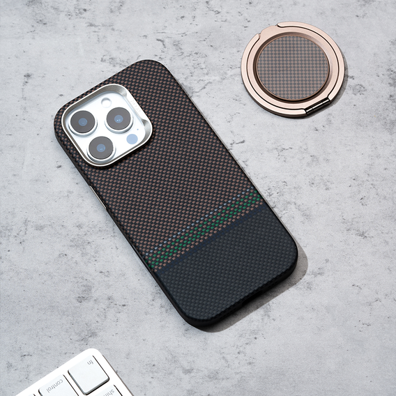 BENKS Kevlar Magnetic Armor Pro Prestige 600D Y065 tok MagSafe aktív gombbal az iPhone 16 Pro készülékhez