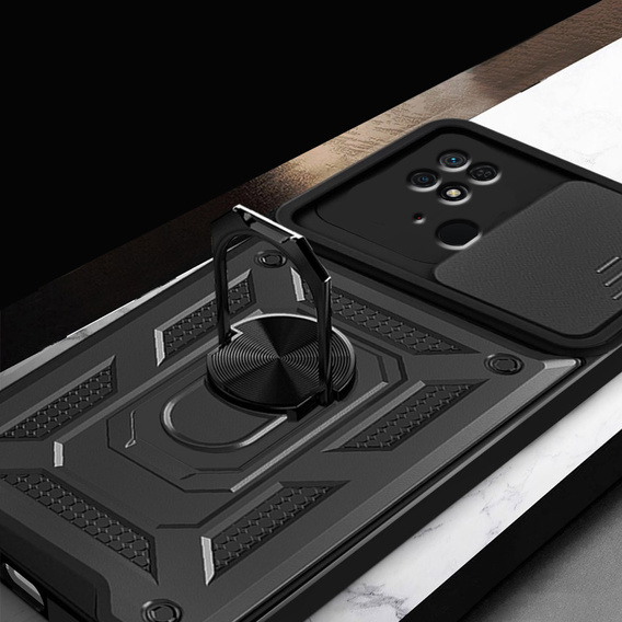 Telefontok a Xiaomi Redmi 10C, CamShield Slide, fekete
