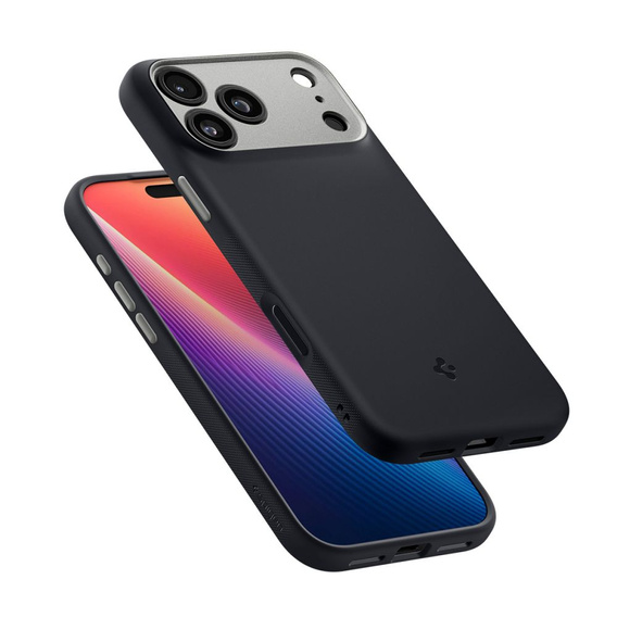 Spigen tok iPhone 17 Pro Max készülékhez, Nano Pop Mag Mag MagSafe, Fekete szezámmag