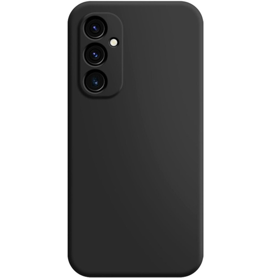 A tok Samsung Galaxy A15, Silicone Lite, fekete + 9H üveg