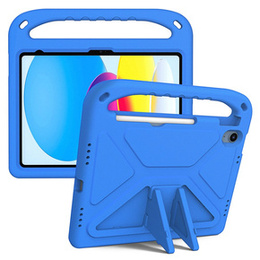 Gyermek tok iPad 11" 2025 A16 (11 gen.) / iPad 10.9" 2022 (10 gen.), fogantyúval, kék