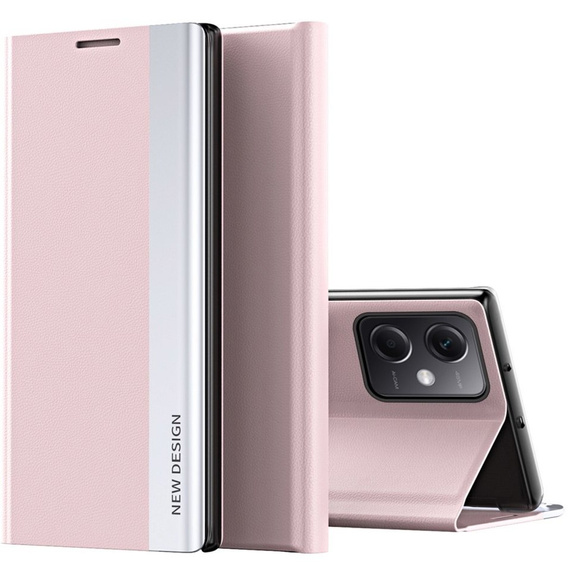 Pattintható tok a Xiaomi Poco X5 Pro 5G / Redmi Note 12 Pro, Side Magnetic, rózsaszín