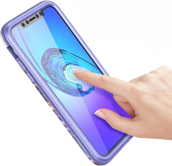 Telefontok a iPhone XR, Suritch Full Body Marble, lila