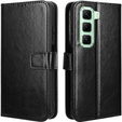 Pattintható tok a Infinix Hot 50 4G, Crazy Horse Wallet, fekete