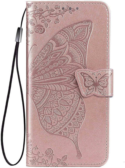 Pattintható tok a Vivo V50 Lite 4G / 5G, Butterfly, rózsaszín rose gold