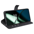 Pattintható tok a OnePlus 11 5G, Wallet Case, fekete
