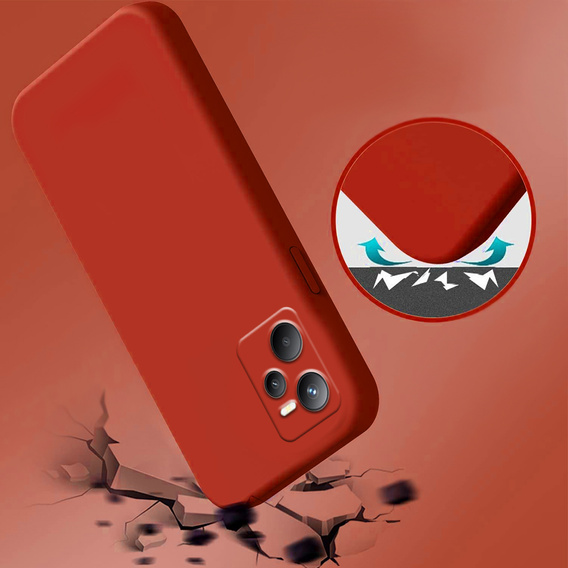 Telefontok a Realme C35, Silicone Lite, piros