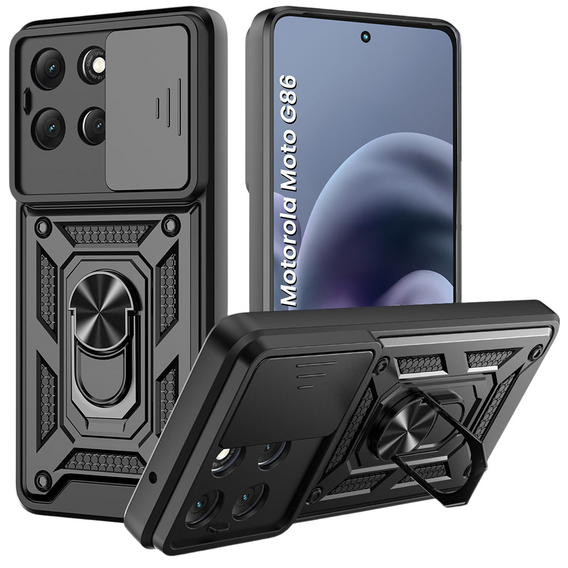 Telefontok a Motorola Moto G86 5G, CamShield Slide, fekete