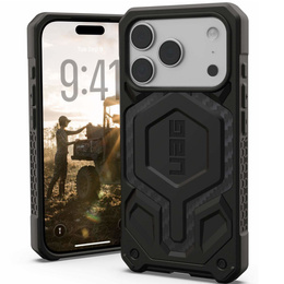 Urban Armor Gear tok iPhone 17 Pro Max, Monarch Pro Kevlar MagSafe, Carbon Fiber