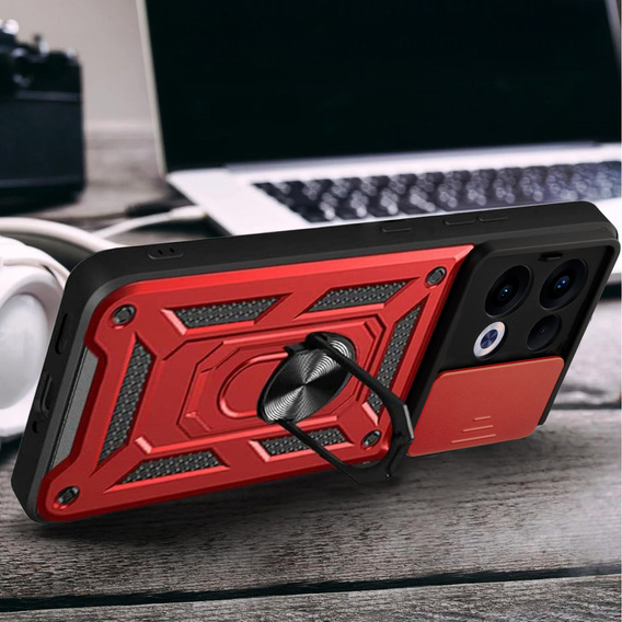 Telefontok a Oppo Reno 13, CamShield Slide, piros