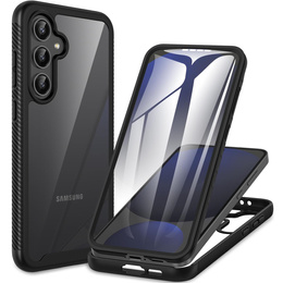 Tok Samsung Galaxy S24 FE készülékhez, Shockproof, fóliával, fekete