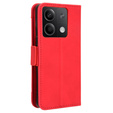 Pattintható tok a Xiaomi Redmi Note 13 5G, Card Slot, piros