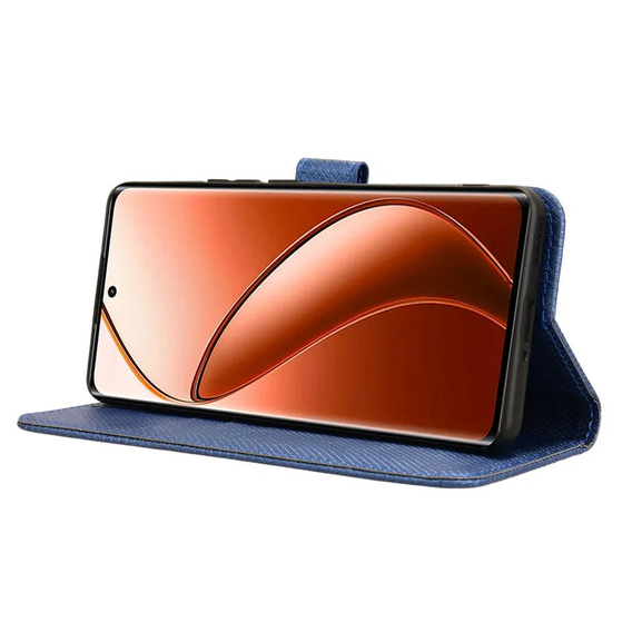 Pattintható tok a Realme 12 Pro 5G / 12 Pro+ 5G, Wallet Smart Magnet, kék