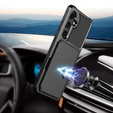 Tok Samsung Galaxy A55 5G, Card Holder Kickstand, fekete