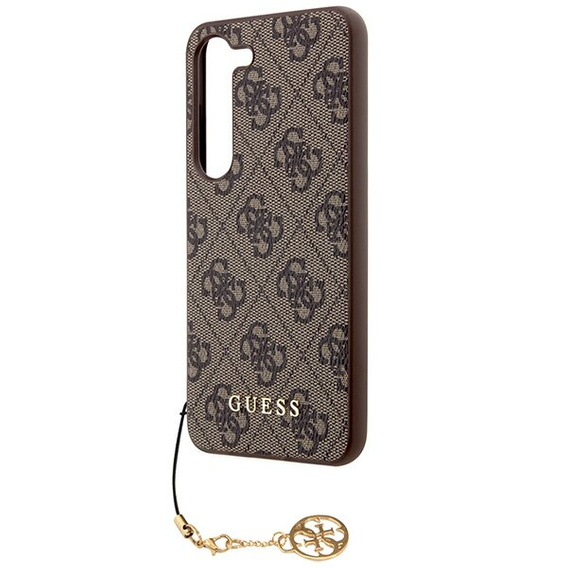 GUESS Telefontok a Samsung Galaxy A55, 4G Charms Collection Hardcase, barna