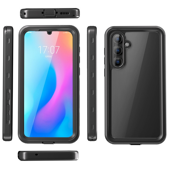 IP68 vízálló tok Samsung Galaxy A55 5G, Redpepper, fekete