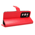 Pattintható tok a Oppo Reno 12, Crazy Horse Wallet, piros