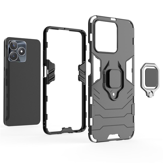 Telefontok a Realme C51, Kickstand Ring, fekete
