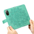 Pattintható tok a Realme C67, Mandala, zöld