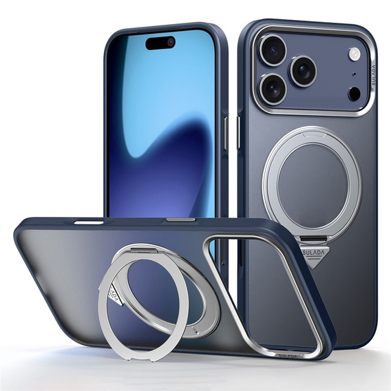 SULADA Magnetic Matte - MagSafe tok állvánnyal iPhone 17 Pro Max készülékhez