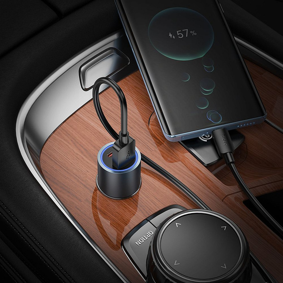 Hoco Z60 autós töltő két porttal és 48 W-os gyorstöltéssel