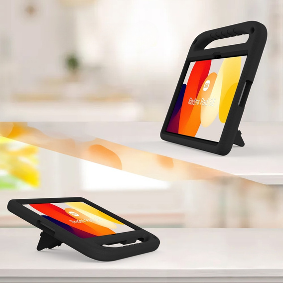 Gyermek tok Xiaomi Redmi Pad SE 11", Gyermek tok fogantyúval, fekete