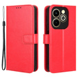 Pattintható tok a Infinix Hot 40i, Crazy Horse Wallet, piros