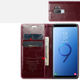 CASEME flip tok Samsung Galaxy S9+ Plus, Waxy Textured, piros