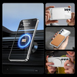 Tok Samsung Galaxy S24+ Plus-hoz, Electro MagSafe, ezüst + üveg a képernyőhöz