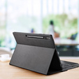 Tok + billentyűzet Samsung Galaxy Tab S10 Ultra, Dux Ducis TouchPad Leather Pen Slot, fekete