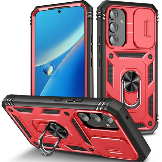 Telefontok a Samsung Galaxy A54 5G, CamShield Slide, piros / fekete