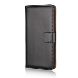 Pattintható tok a Sony Xperia XZ1, Leather Flexi Book, fekete