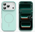 Szilikonhüvely iPhone 17 Pro készülékhez, MagSafe, ütésgátló, zöld