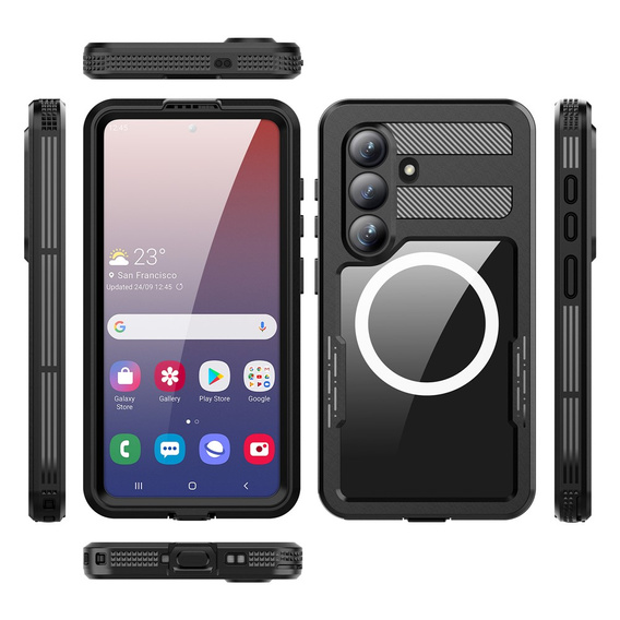 REDPEPPER vízálló tok Samsung Galaxy S26-hoz, fekete