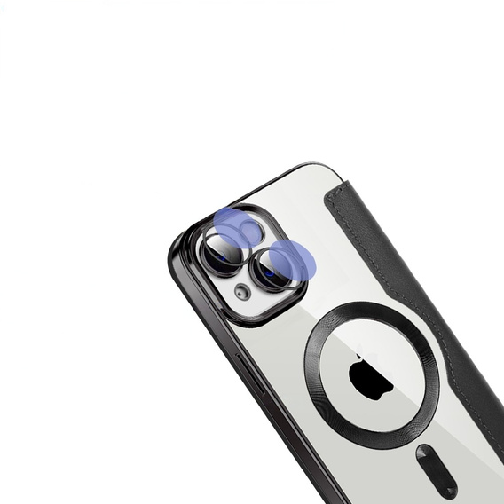 Pattintható tok a iPhone 13, RFID Wallet MagSafe CamShield, fekete