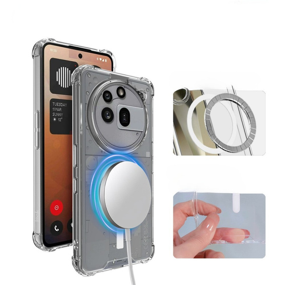 IMAK Telefontok a Nothing Phone 3a Pro, Dropproof, átlátszó