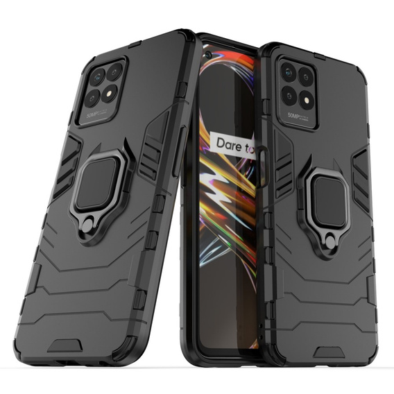 Telefontok a Realme 8i, Kickstand Ring, fekete