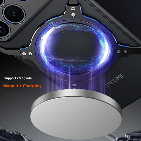 Fém tok mágnessel és állvánnyal a Xiaomi Poco F8 Ultra készülékhez