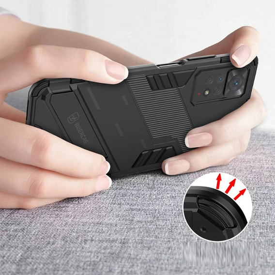 Tok Xiaomi Redmi Note 11 Pro 4G / 5G, Military kickstand, kék