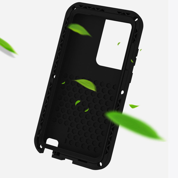 Love Mei Telefontok a Samsung Galaxy S23 Ultra, armored without glass, fekete