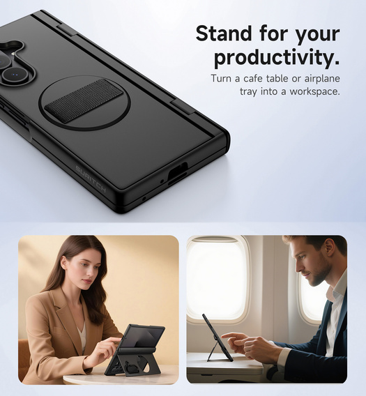 Suritch tok 360°-os állvánnyal és beépített képernyővédővel Samsung Galaxy Z Fold7 készülékekhez